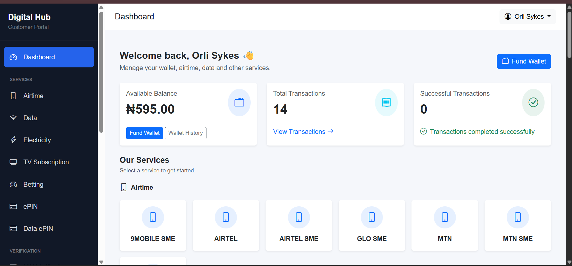 Platform Dashboard